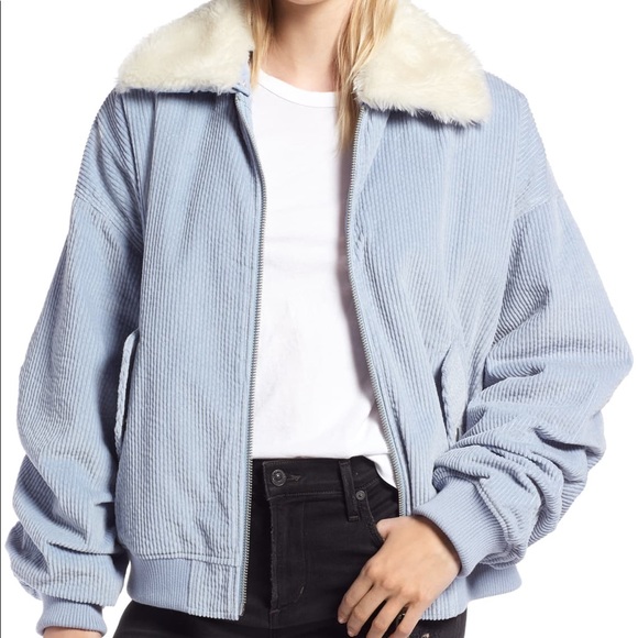 Avec Les Filles | Blue Oversized Corduroy Jacket - Picture 7 of 10